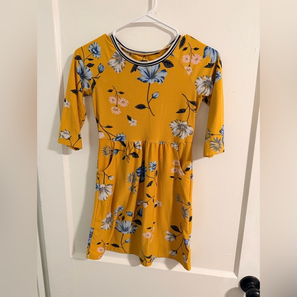 Old Navy Yellow Floral Kids Dress